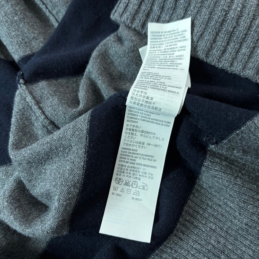Abercrombie & Fitch Womens size Medium Y2K Shawl Collar Striped Cardigan Sweater - Picture 10 of 10